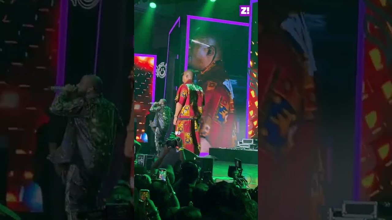 Davido and the legend Naeto C on stage Flytime Fest