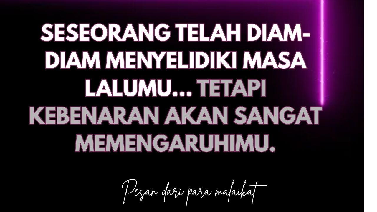 Seseorang telah diam-diam menyelidiki masa lalumu… TETAPI kebenaran akan sangat memengaruhimu.