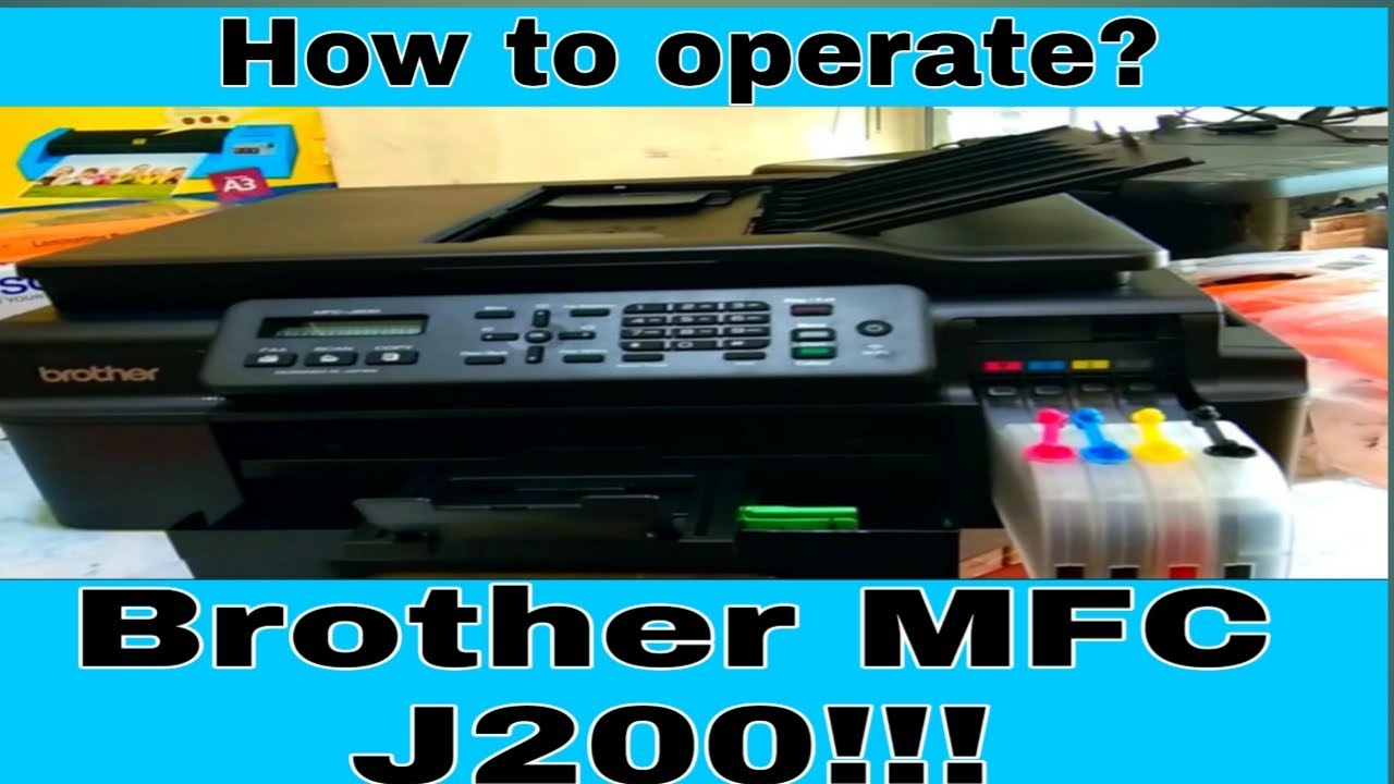 BROTHER MFC J200! How to operate? Fast and easy!