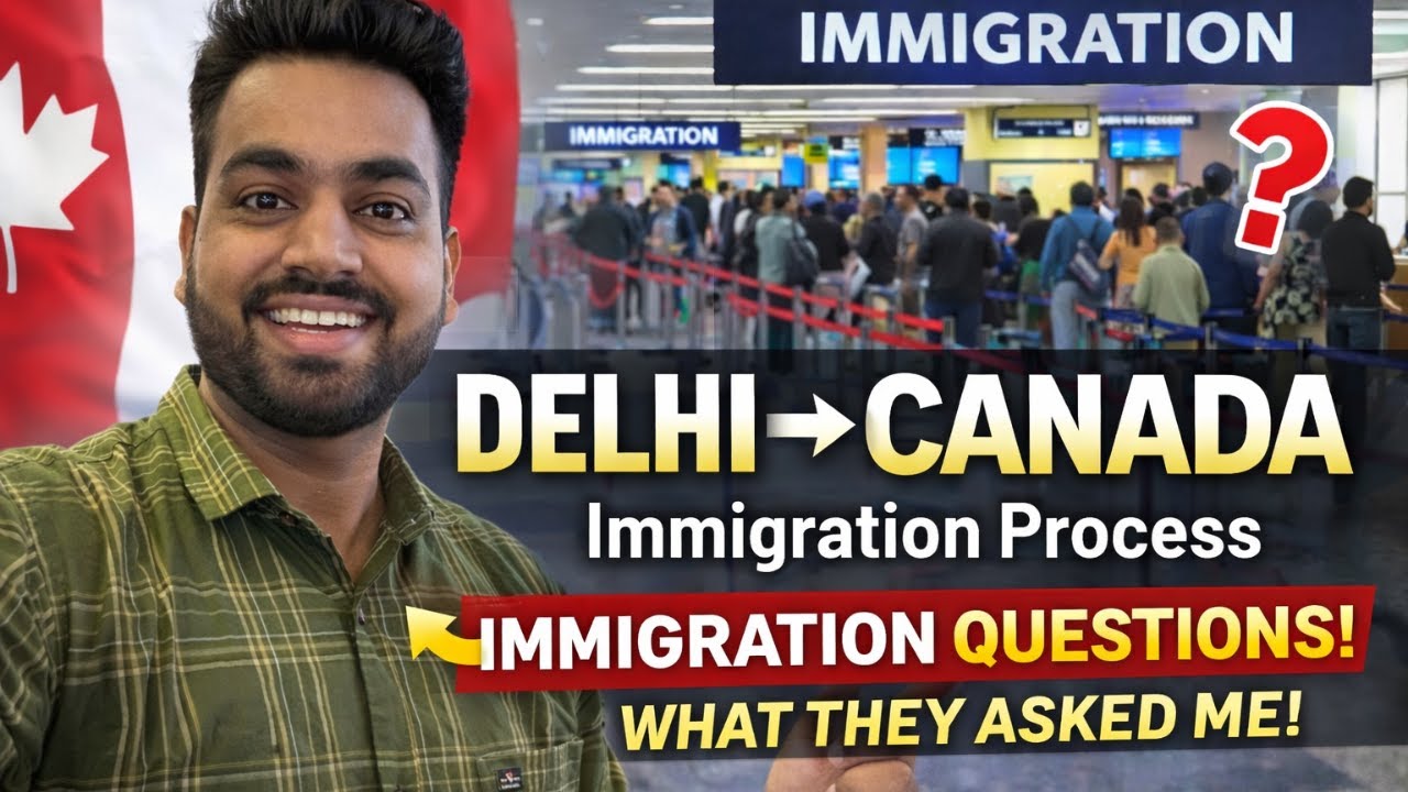 India to Canada Vlog 🇮🇳✈️🇨🇦 | Recent immigration question | Unexpected Air India flight experience😱