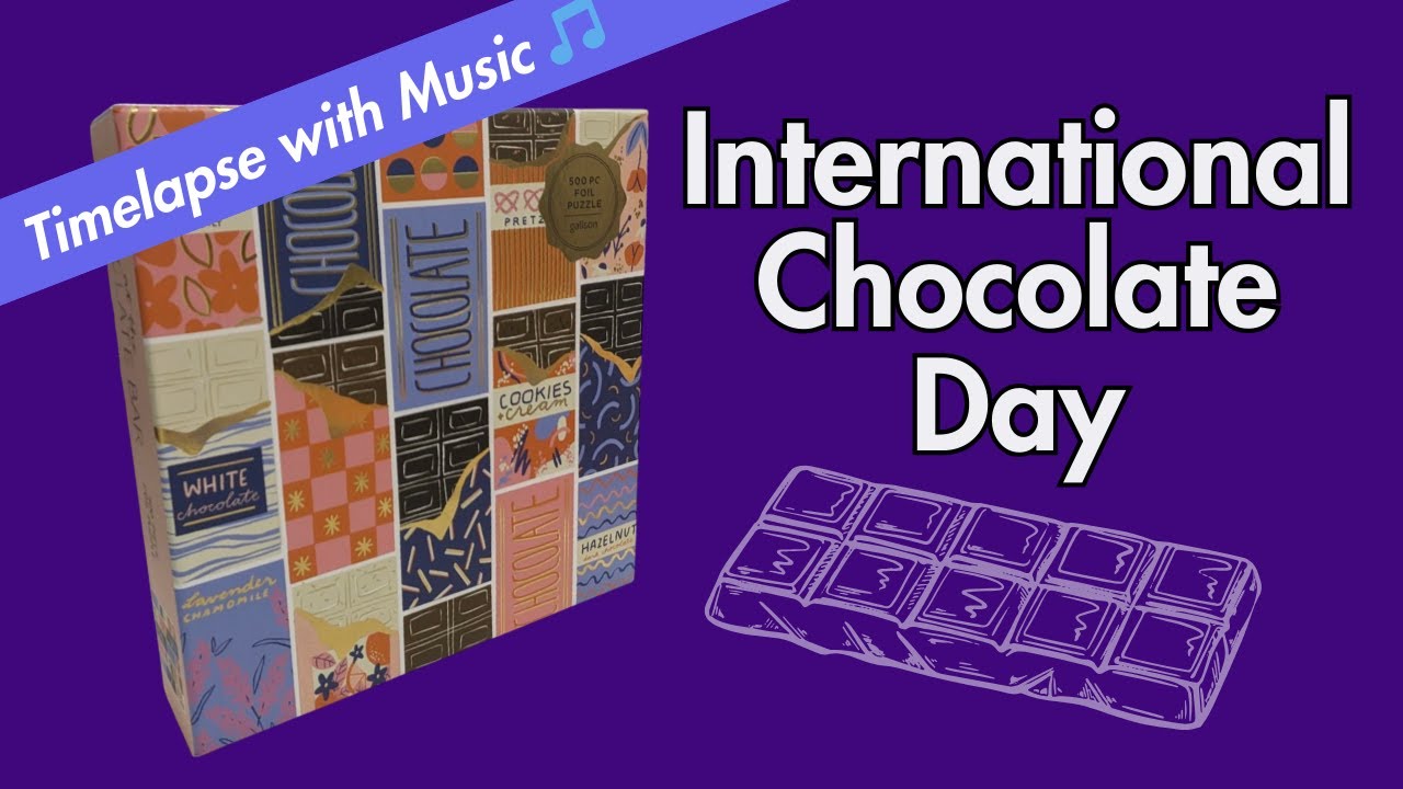 National Chocolate Day ~ Decadent Chocolate Puzzle with Stunning Foil Accents