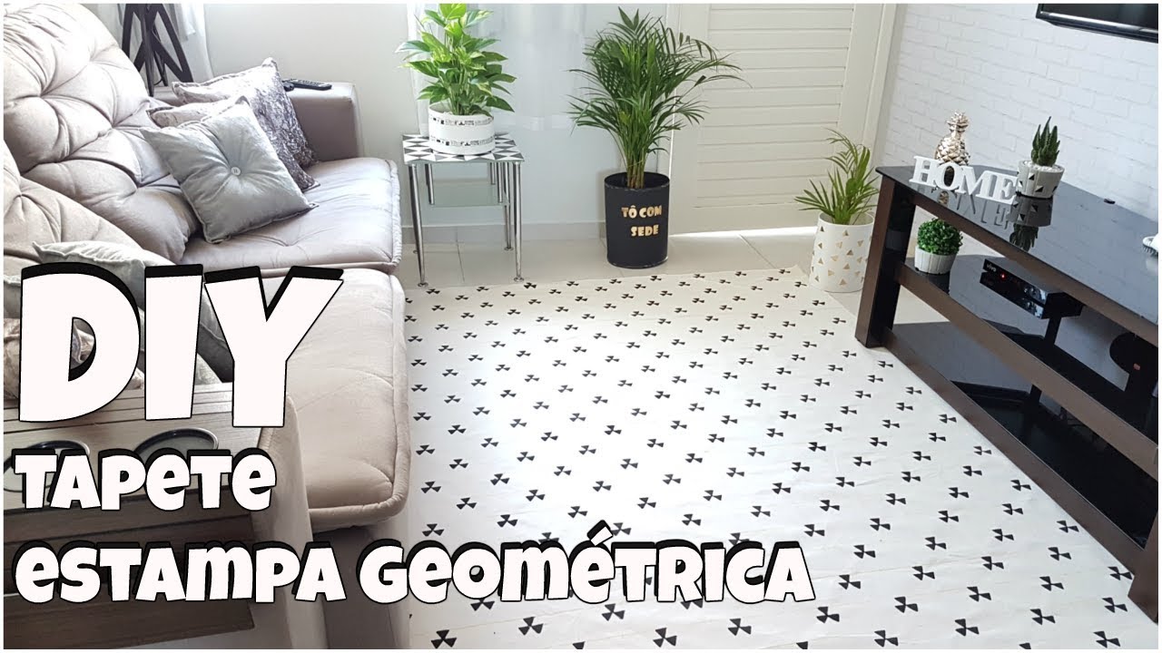 DIY: COMO FAZER UM TAPETE GEOMÉTRICO| Viviane Magalhães