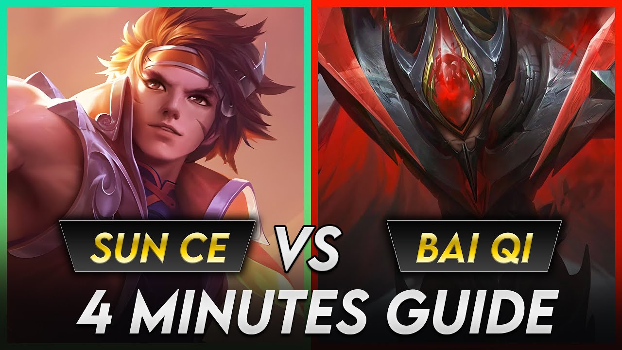 SUN CE vs BAI QI | 4 Minutes Clash Lane Guide | Honor of Kings 🇨🇳