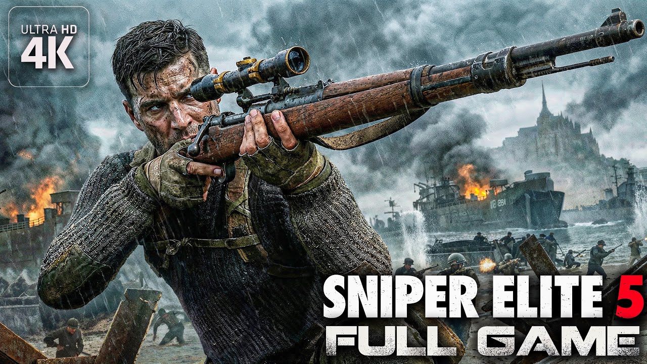 Sniper Elite 5｜Full Game Playthrough｜PC 4K Ultra