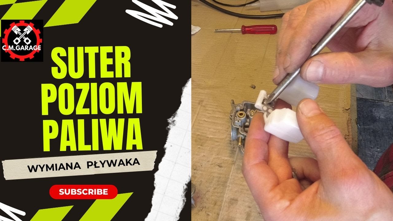 Skuter 4T wymiana pływaka sprawdzenie poziomu paliwa