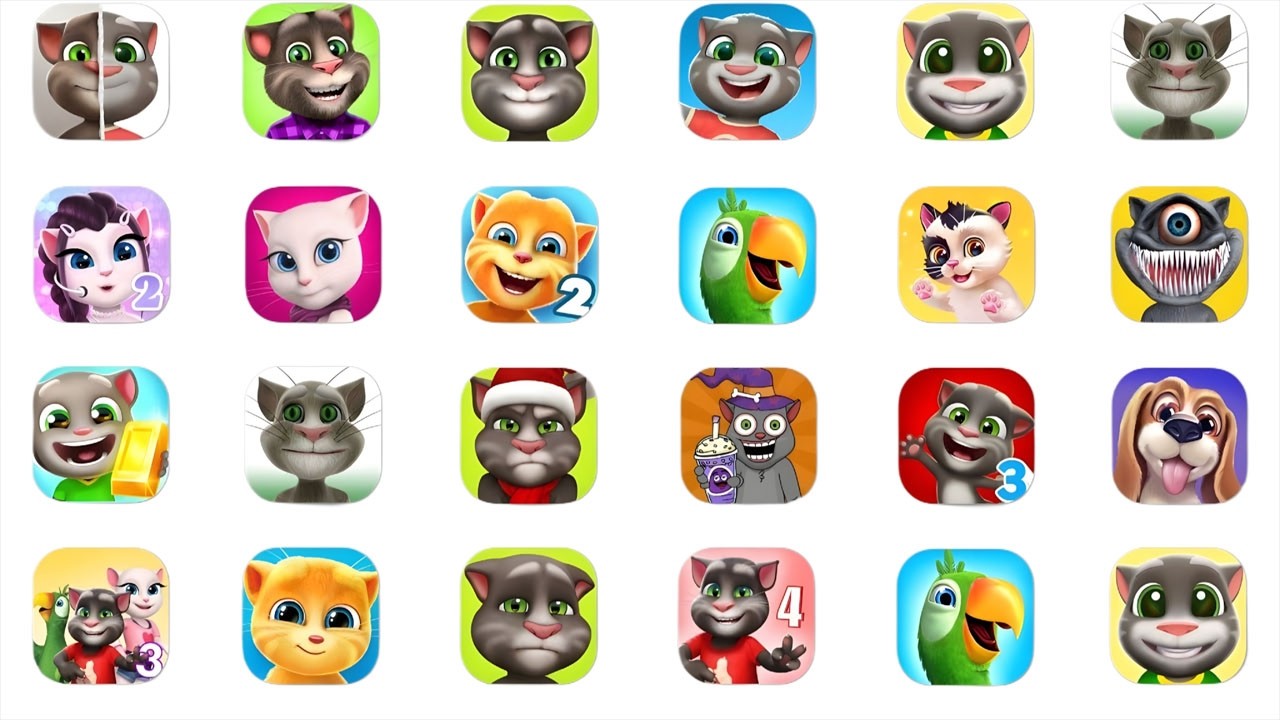 Talking Tom,My Tom 2,Talking Tom 2,My Tom,Talking Angela,Talking Angela Genie,Tom Gold,My Angela 2