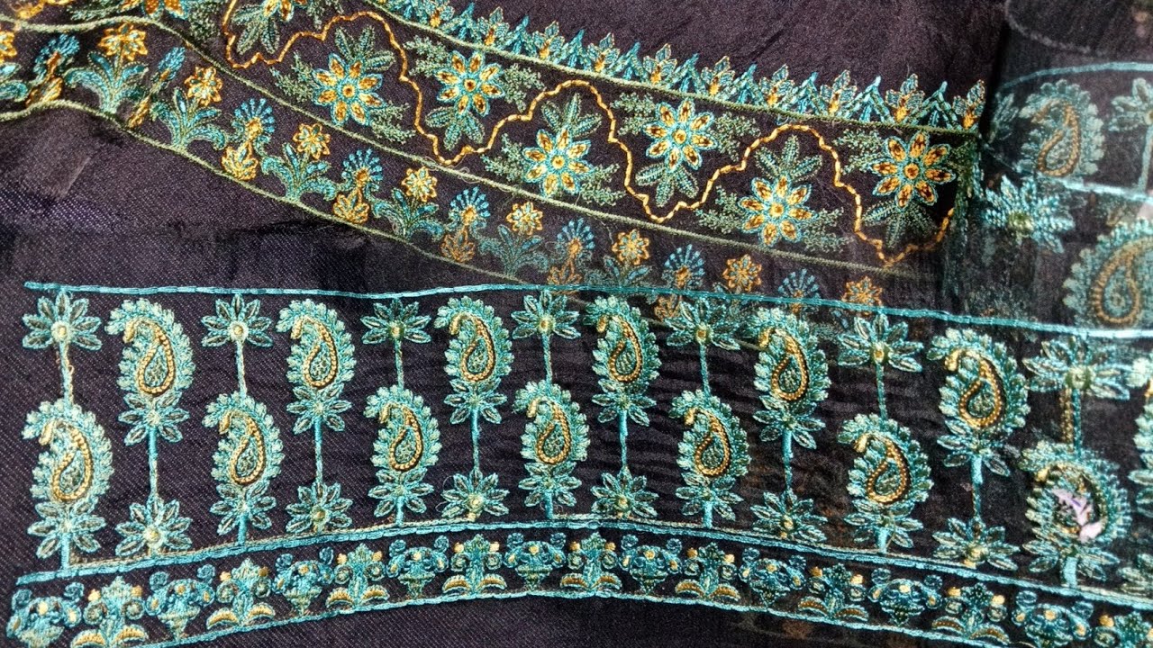 23 Oct.(Maria B , Sapphire) BRANDED  PATCHES & NECKLINE DESIGNS😁❤️. Whatsapp contact 03167002701