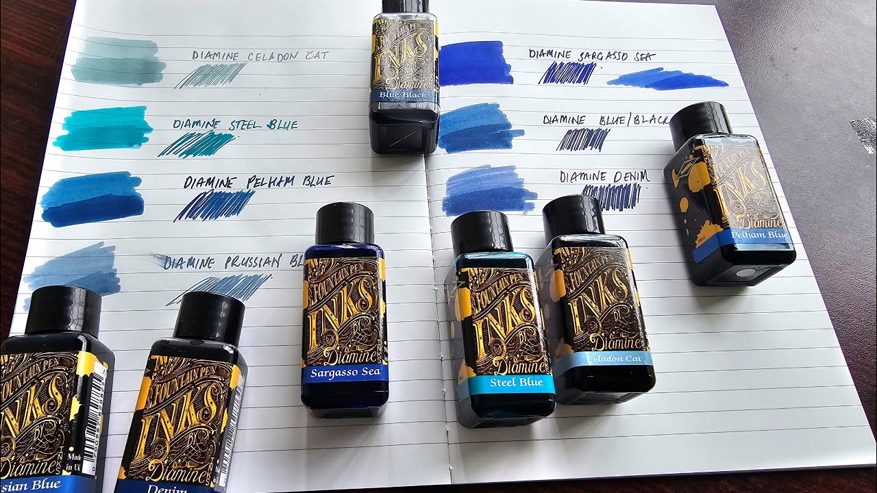 Diamine Blue Inks