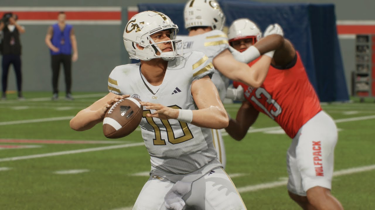 NC State против Georgia Tech &mdash; лучшие моменты матча NCAA Football 1 ноября 2025 года (College Foo...