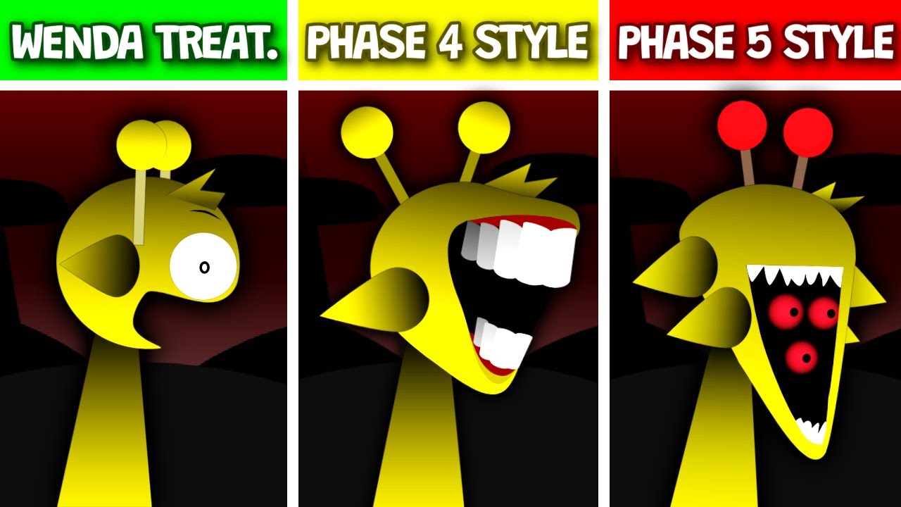 Sprunki WENDA But VS Phase 4 Style VS Phase 5 Style | MODS SWAP