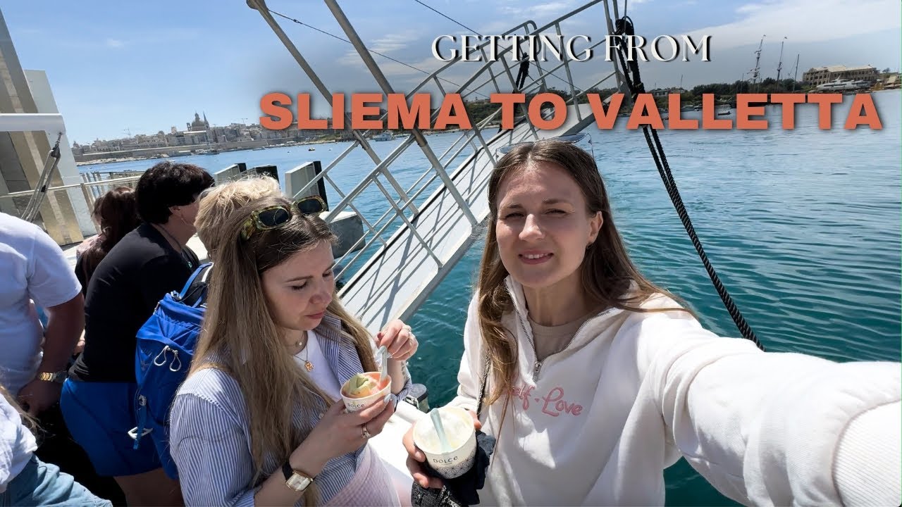 Getting from Sliema to Valletta | Quick & Scenic Ferry Ride in Malta 🇲🇹