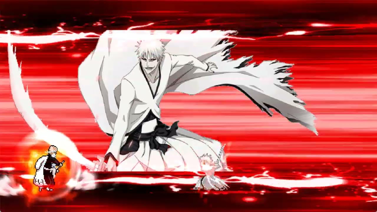DOMINANCE!!! Yamamoto VS Hollow Ichigo! | Bleach Jus Mugen