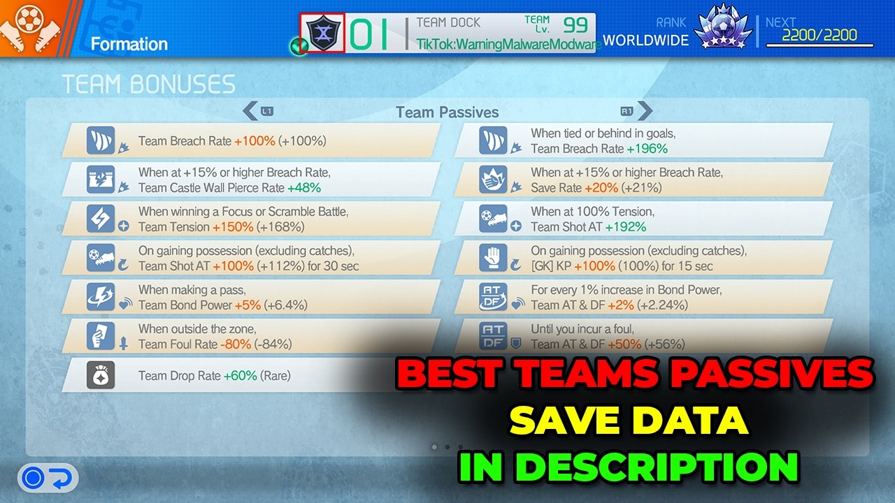Inazuma Eleven Victory Road Modded Teams Passives (MAX MODDED) & Access all Orion Kits not Released