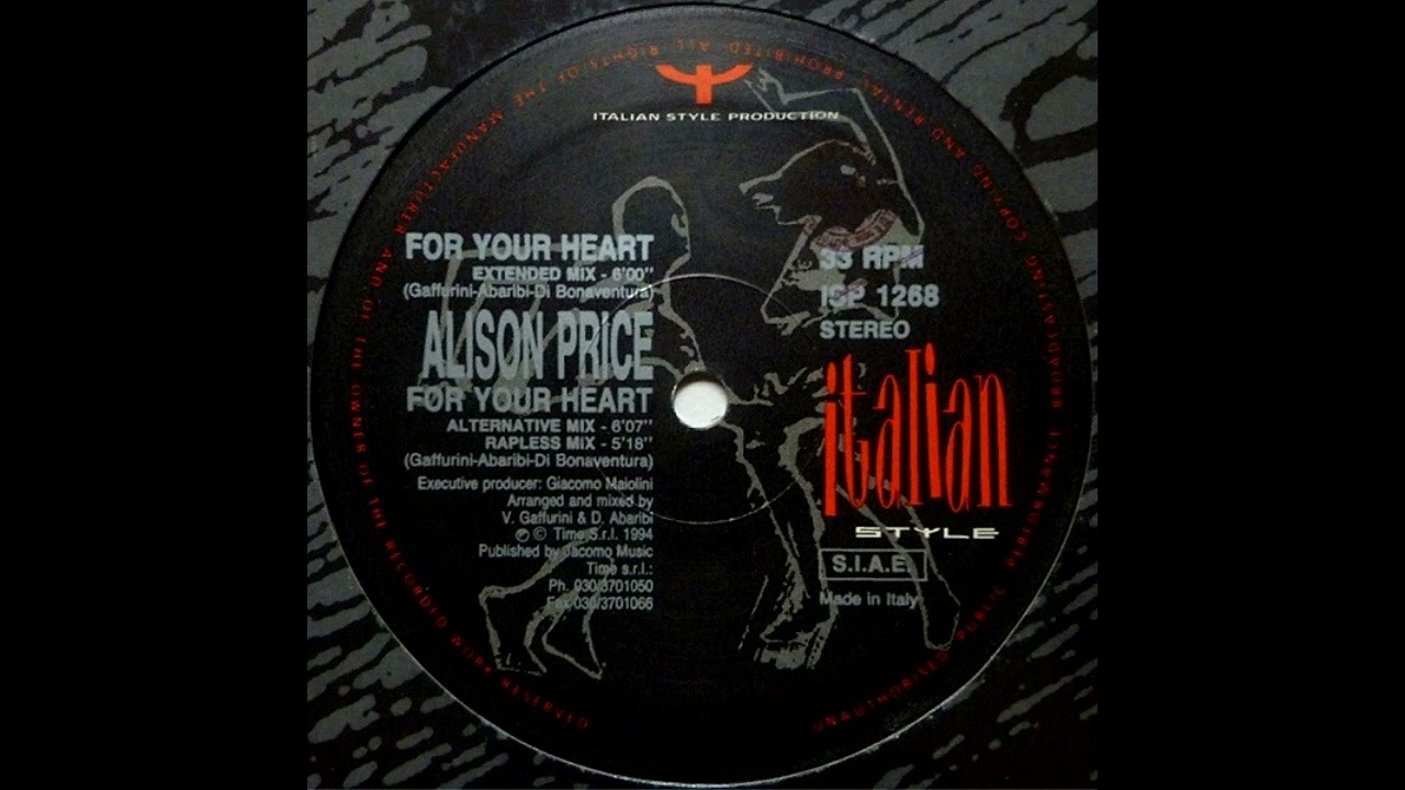 Alison Price &ndash; For Your Heart (Extended Mix) HQ 1994 Eurodance