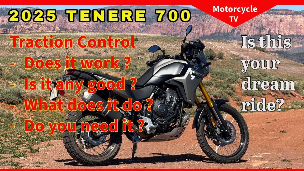 2025 Yamaha Tenere 700 off-road. All about traction control - does it work. Is it right for you?