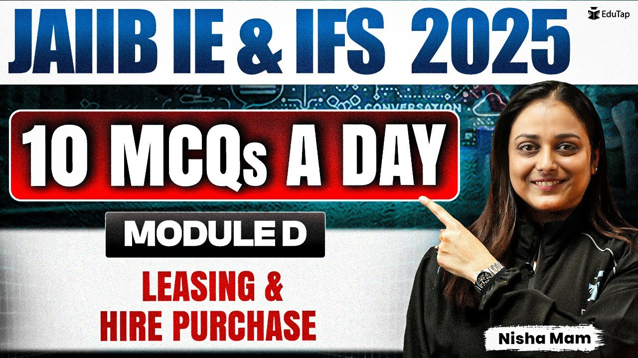 JAIIB Free Online MCQ Classes 2025 | JAIIB IE & IFS Leasing & Hire Purchase Imp MCQ | JAIIB Nov 2025