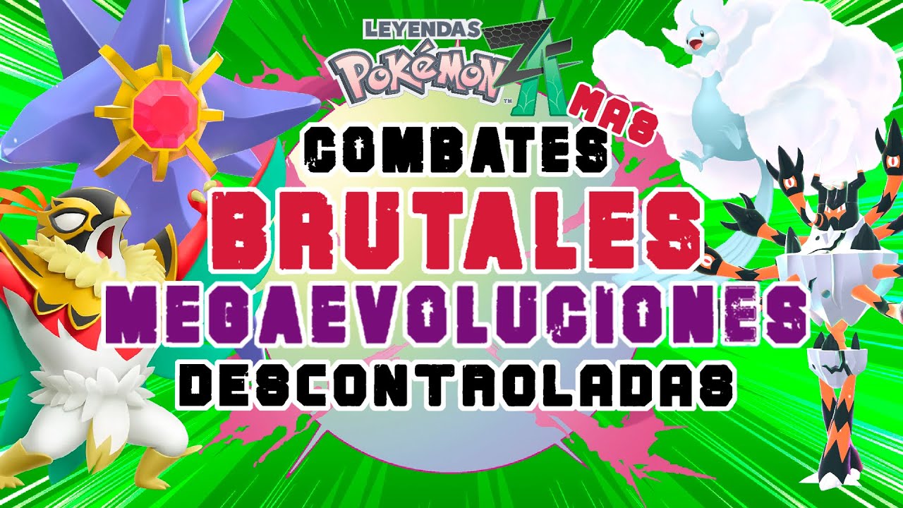 🔥TOP COMBATES MAS BRUTALES POKEMON LEYENDAS ZA🔥