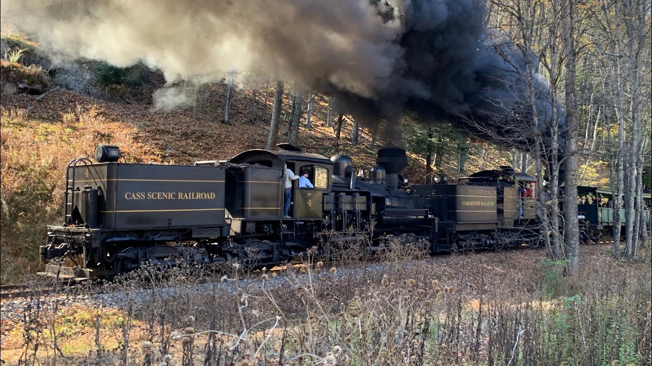 Cass Scenic Railroad: Autumn Doubleheader up Back Allegheny Mountain (ft. Shay 2 and Shay 4)