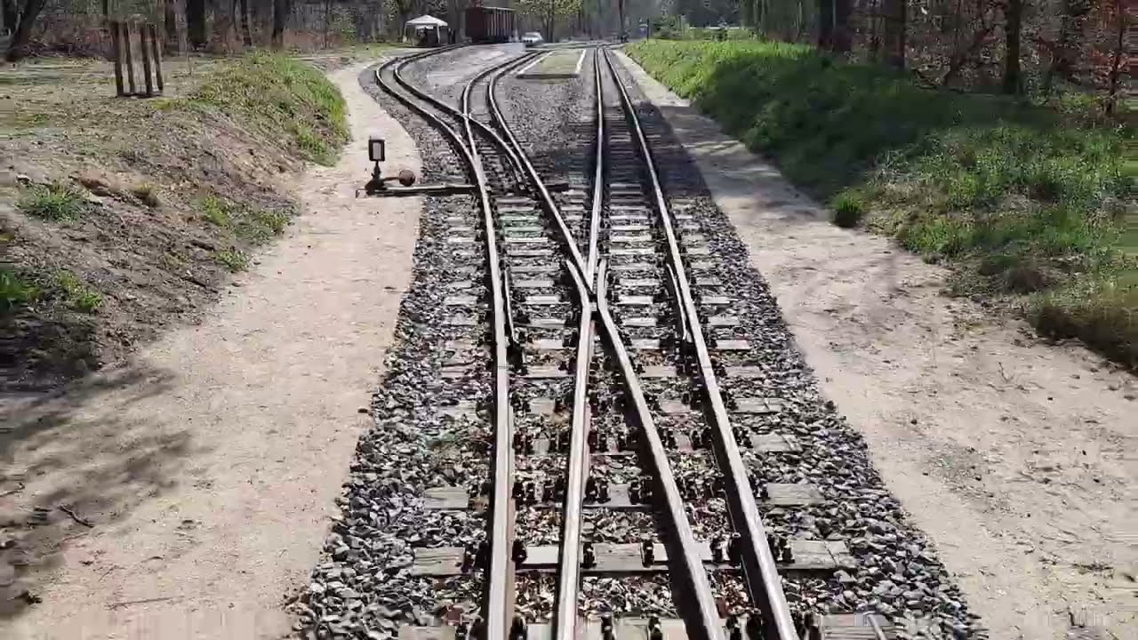 Magdeburgerforth 🚂Kleinbahnverein, T. 1/2.  Loks, abschließb. Bremsschuh, Schienen, Prellbock, Fahrt