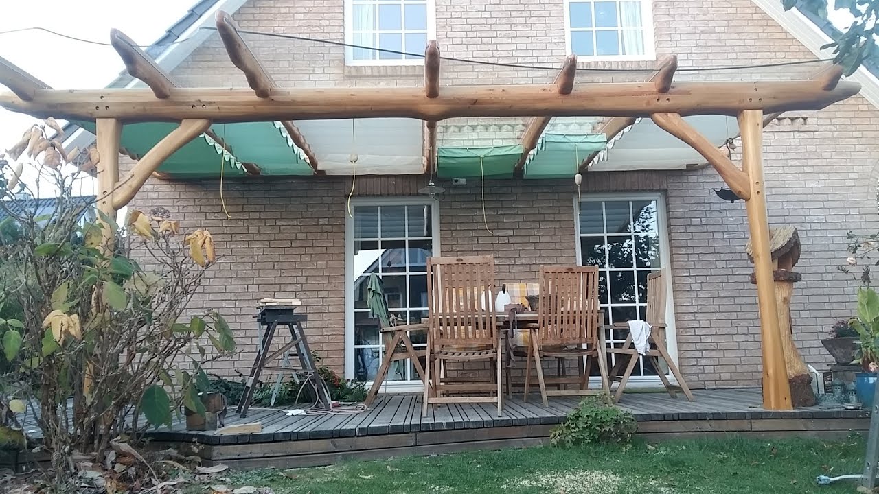 Terrassenüberdachung selber bauen, besonderes Terrassendach - Teil 4 von 4, lange Version DIY