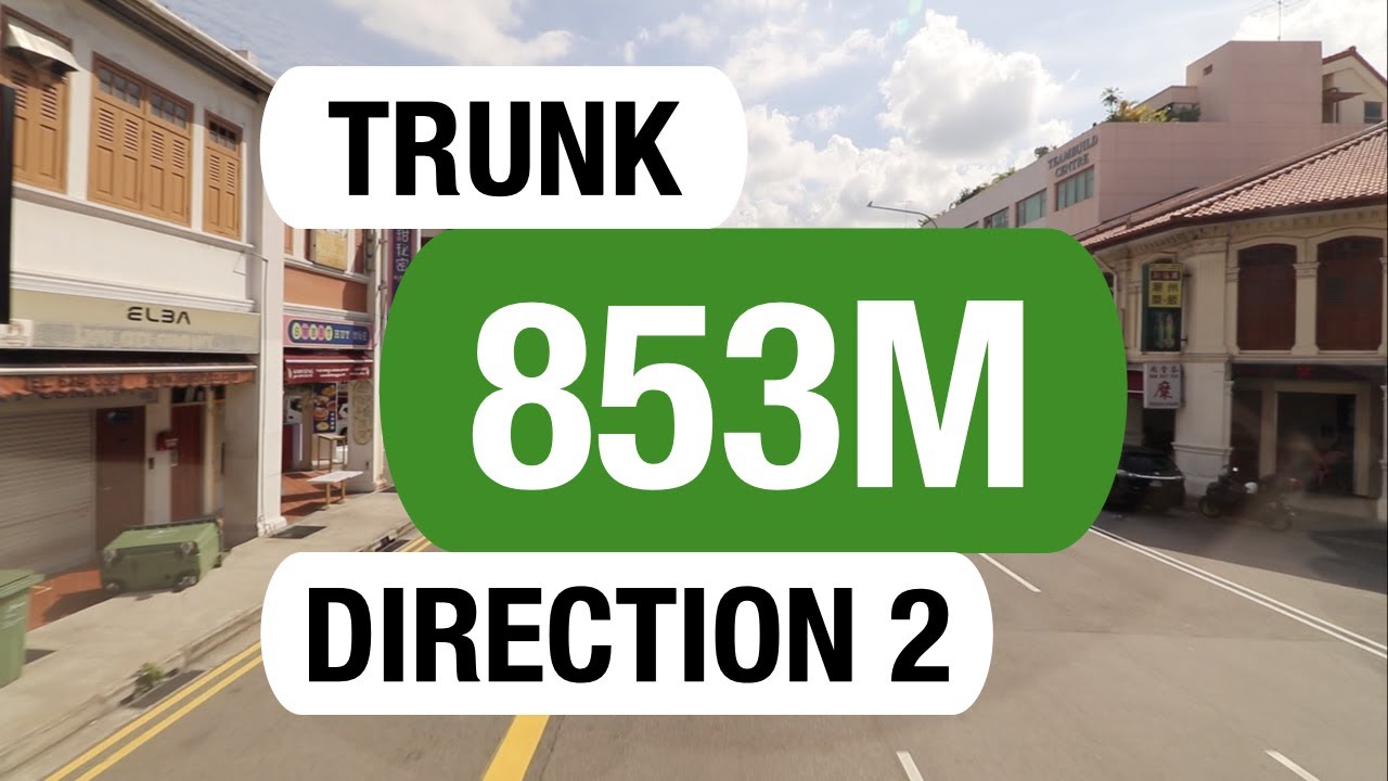 Tower Transit Trunk 853M (Direction 2) | Bus Service Route Visual