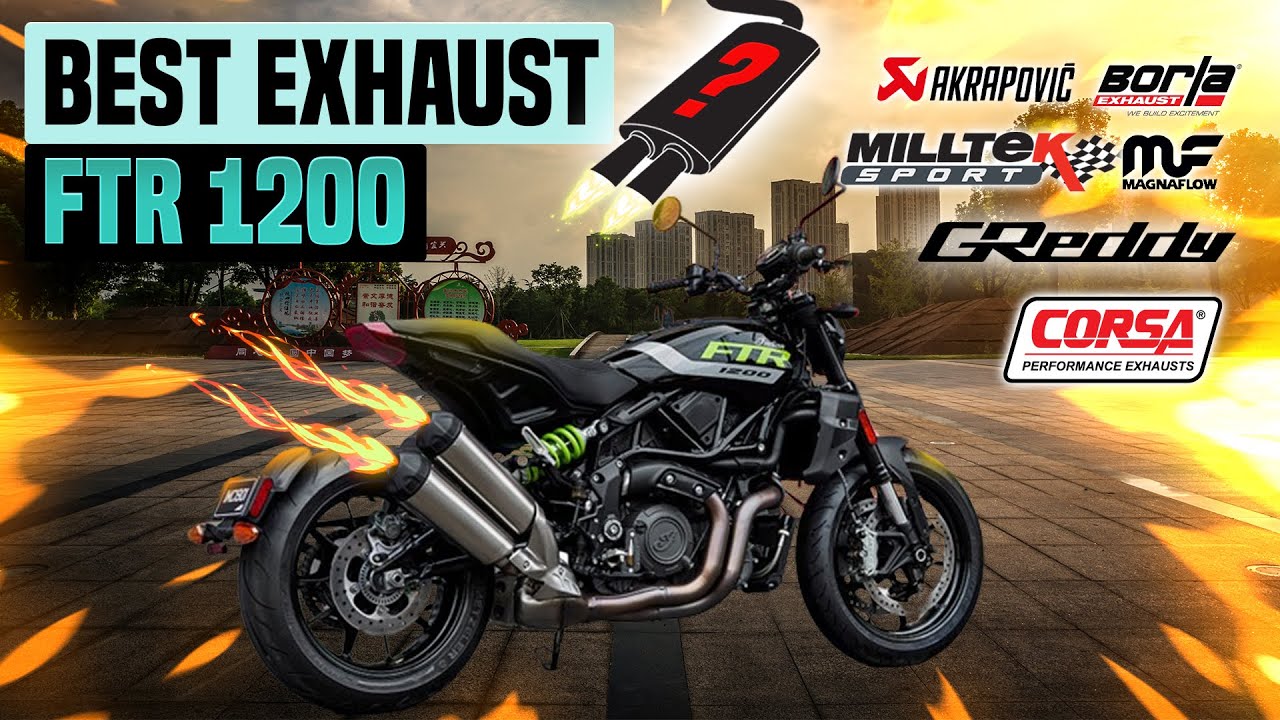 Indian FTR 1200 Exhaust Sound 🔥 Review,Custom,Stock,Flyby,Bassani,S&S,Racefit,Akrapovic,Toce,QD +
