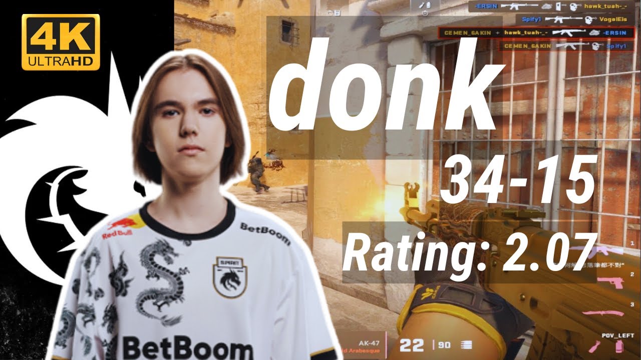 donk (34-15) Rating:2.07 Solo Q (Dust2) | Aug 17, 2024 #cs2 #pov