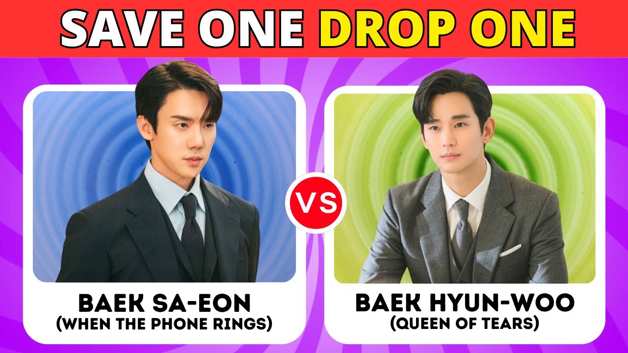 SAVE your FAVORITE K-Drama Character!🦸‍♂️🦸‍♀️ [VERY HARD Choices!😱]