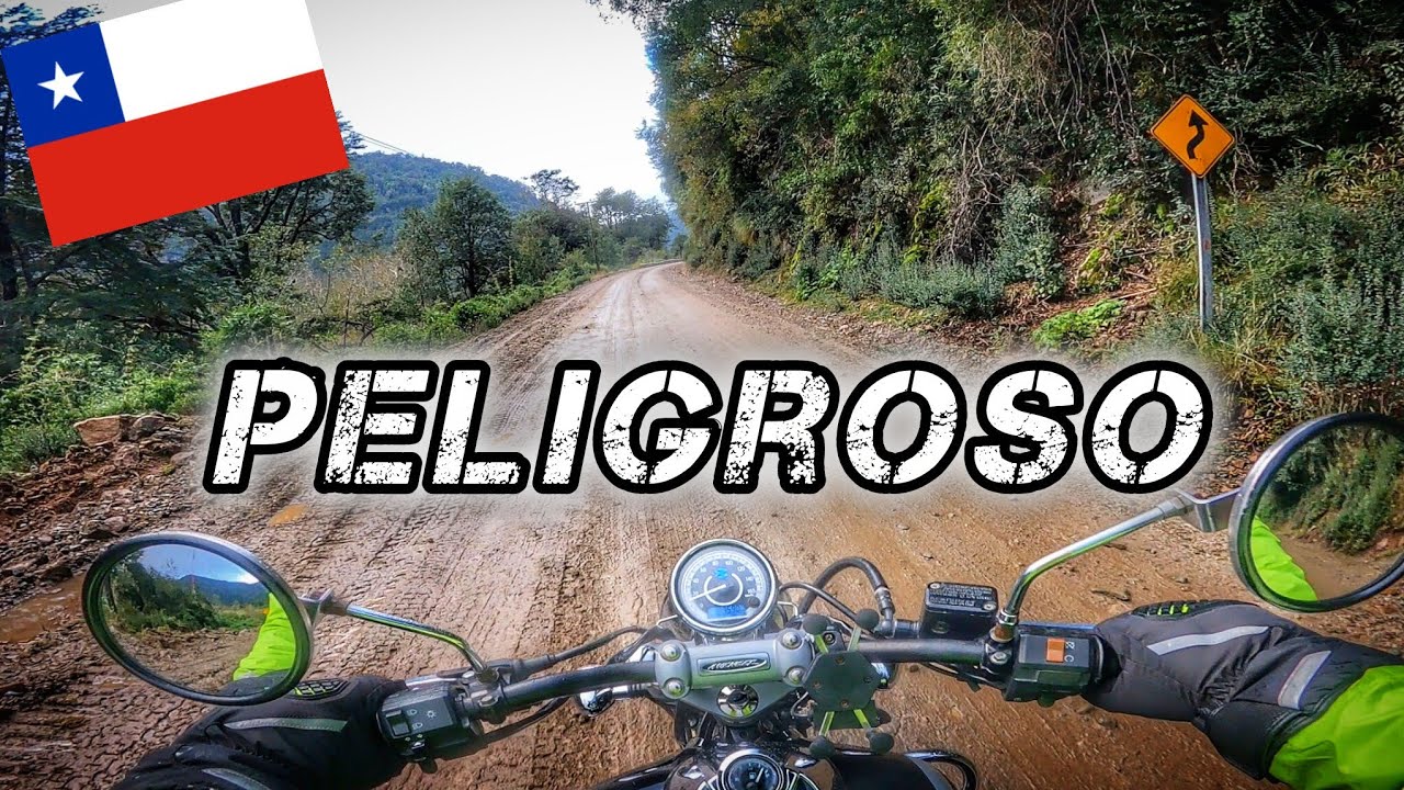 ESTE ES EL TRAYECTO MÁS PELIGROSO 🇨🇱 DE LA CARRETERA AUSTRAL EN CHILE, VIAJE EN MOTO EN INVIERNO 