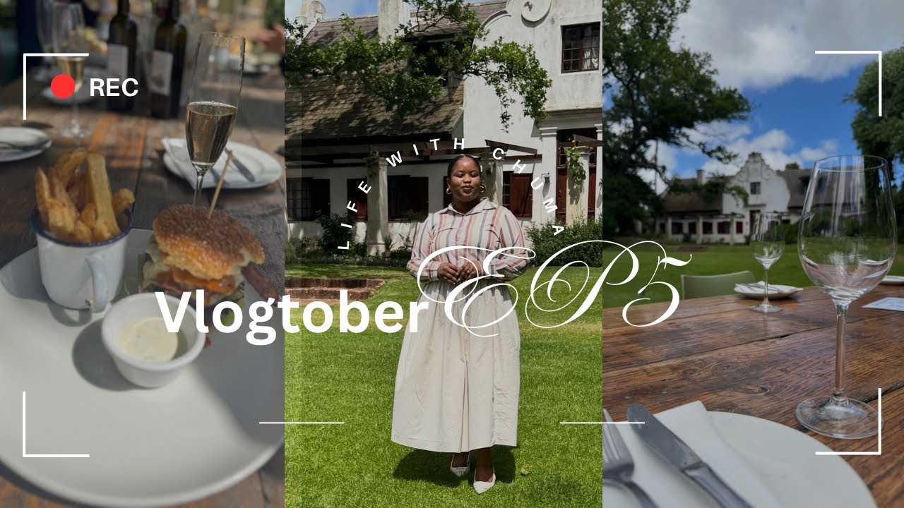 Vlogtober EP5 | Винная ферма Сомербош | Баланс работы и удовольствия | Южноафриканский ютубер