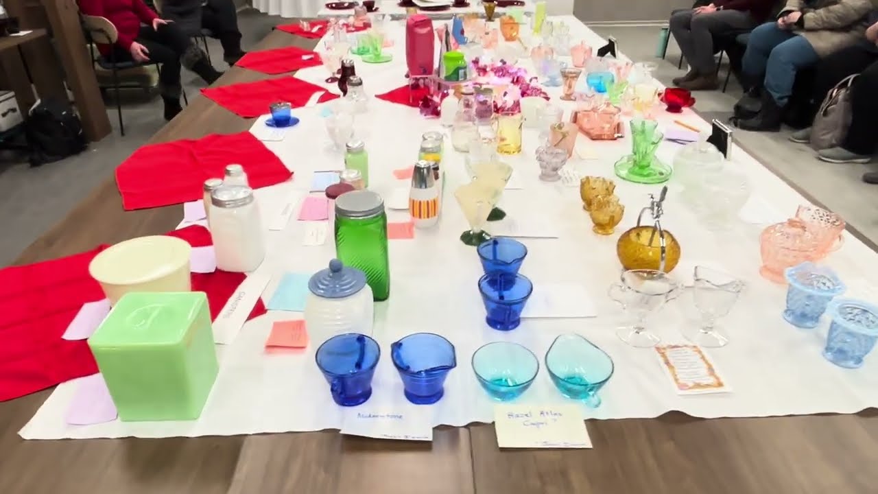 Depression Glass Sugar Bowls and Servers - MDGS February 2026 Program Introduction