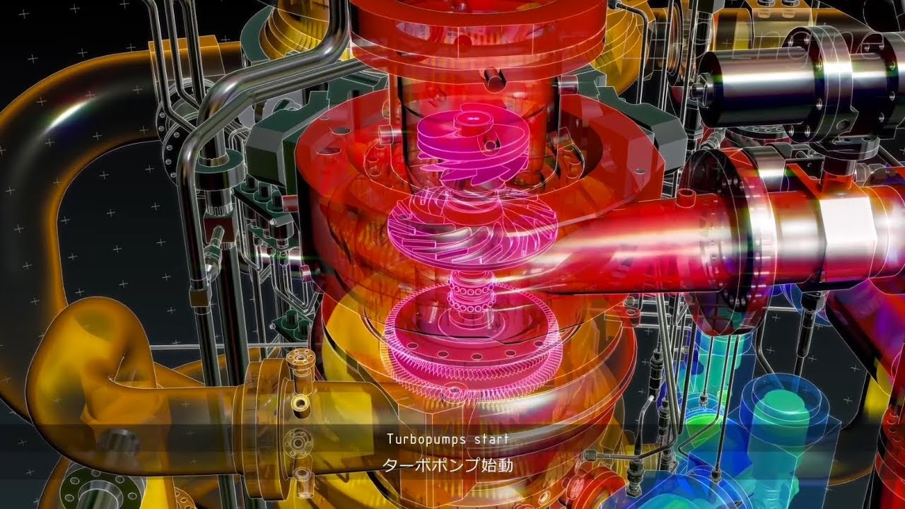 JAXA New LE-9 Rocket Engine / LE-9エンジン 紹介CG
