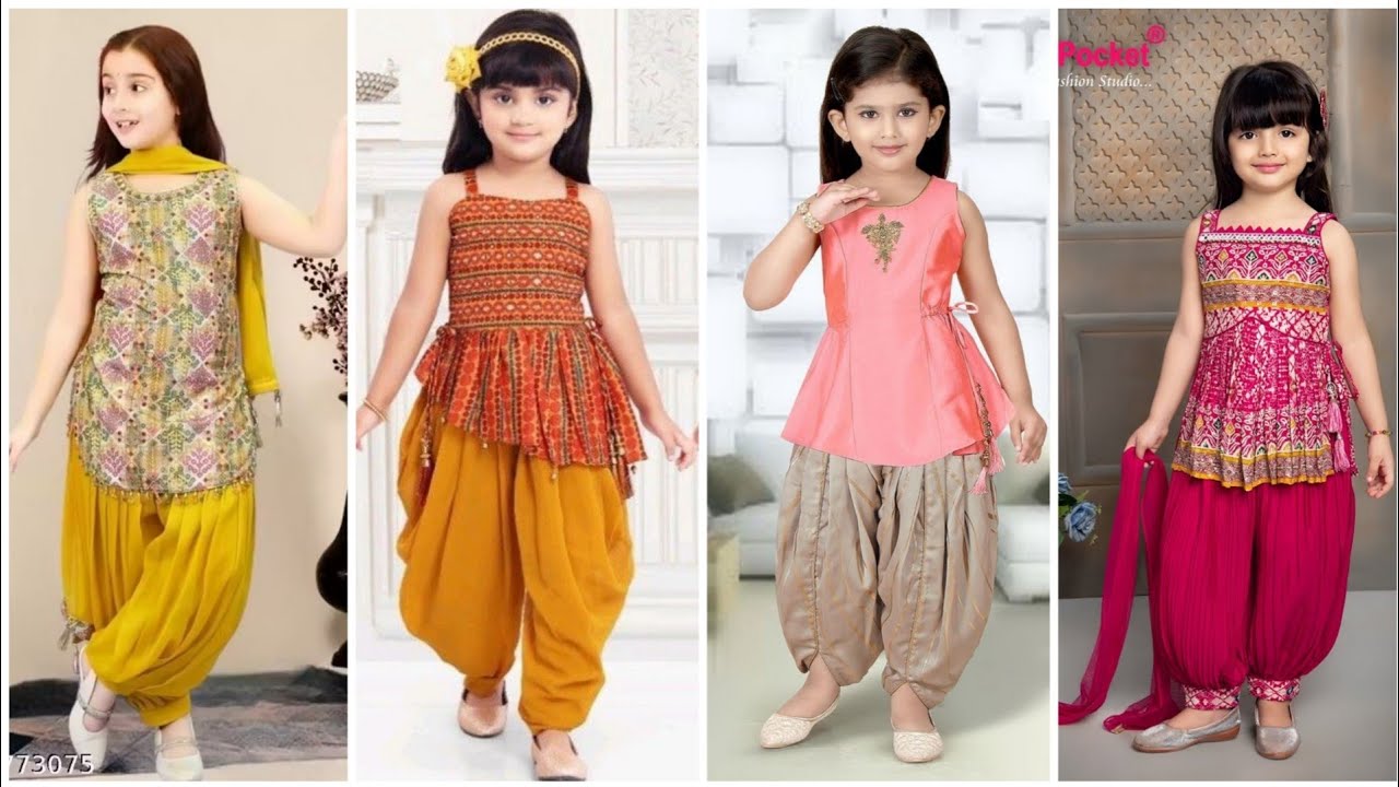 Latest Kids Patiala Salwar Suit Ideas / Baby Girls Punjabi Suit Designs / Little Girl Dress 2026/