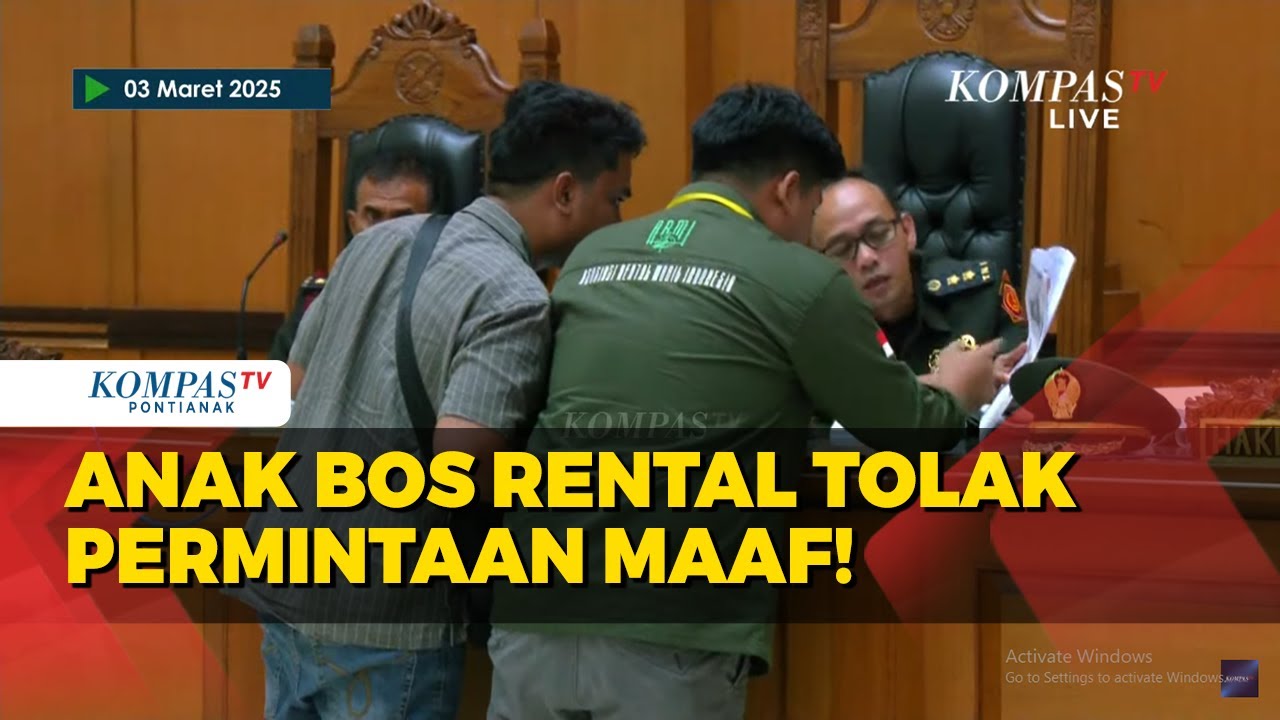 Anak Bos Rental Ungkap Alasan Tolak Permintaan Maaf ke Hakim Arif