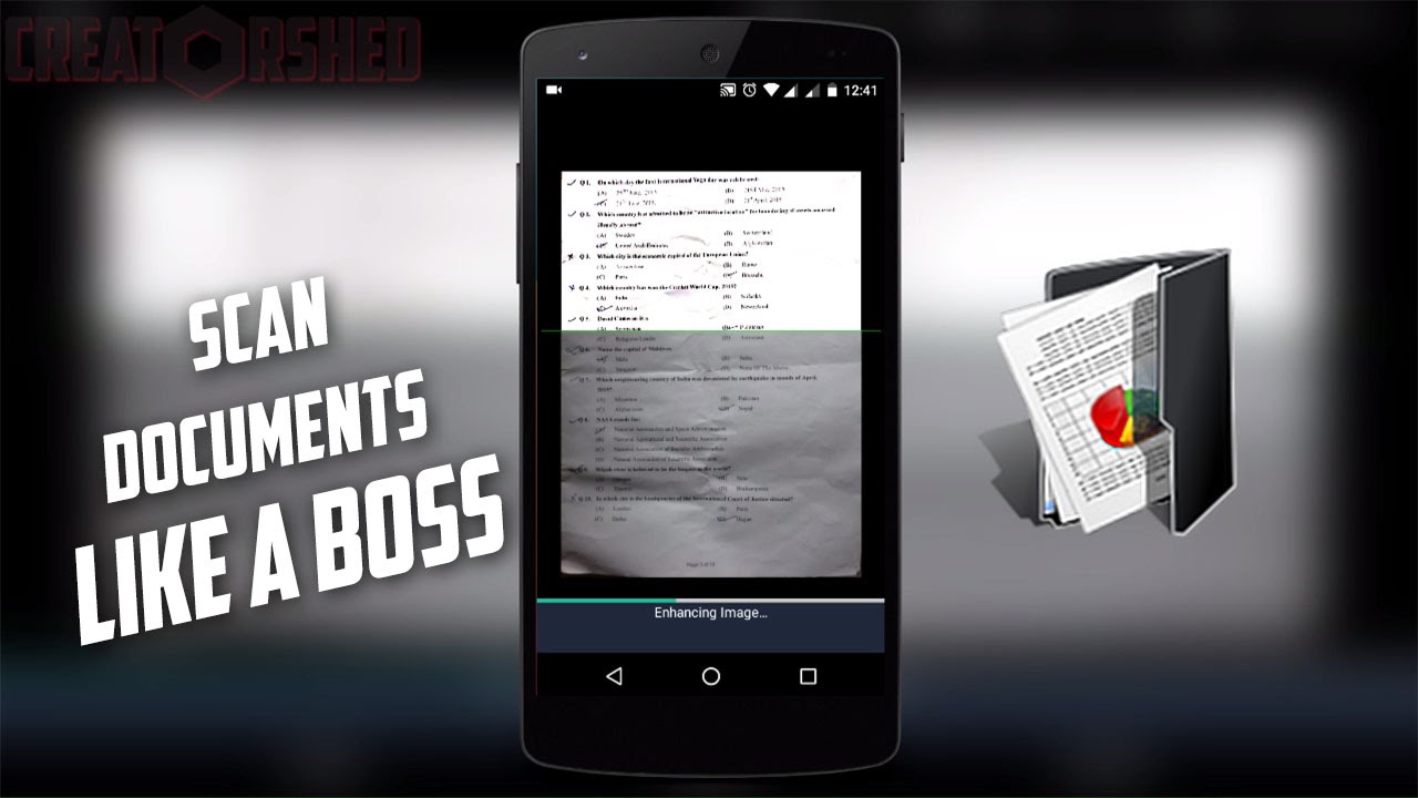 How to scan and convert documents to pdf - Camscanner | CreatorShed