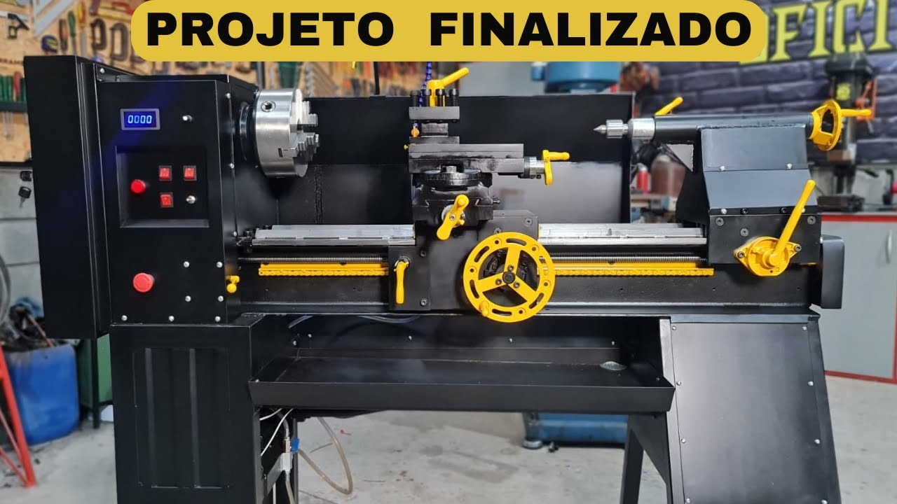 Como Fazer um Torno Caseiro Parte 100 (FINAL) - Instalação da Elétrica e Finalização