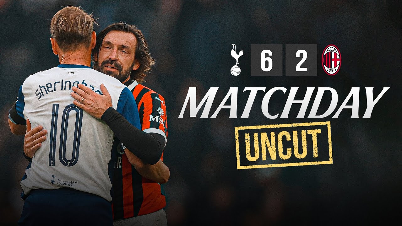 Tottenham Hotspur Legends 6-2 AC Milan Glorie | INCREDIBLE behind the scenes dressing room access