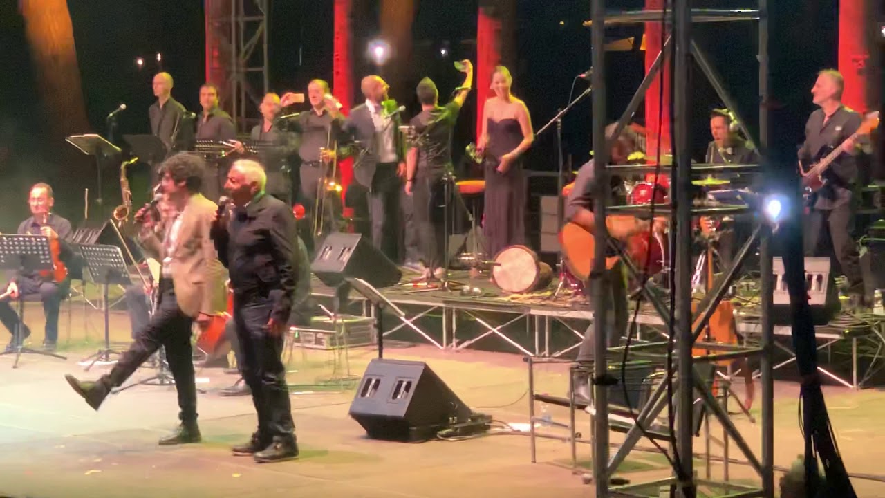 Mogol  e Gianmarco Carroccia live in La canzone del sole al Teatro Antico di Ostia 13.7.2019