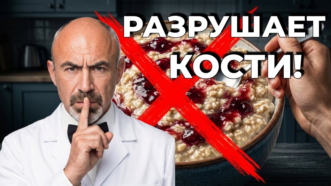 ОВСЯНКА-ЭТО «ЗАВТРАК ЧЕМПИОНОВ» ИЛИ ПУТЬ К ХРУПКИМ КОСТЯМ #остеопороз #диабет #анемия
