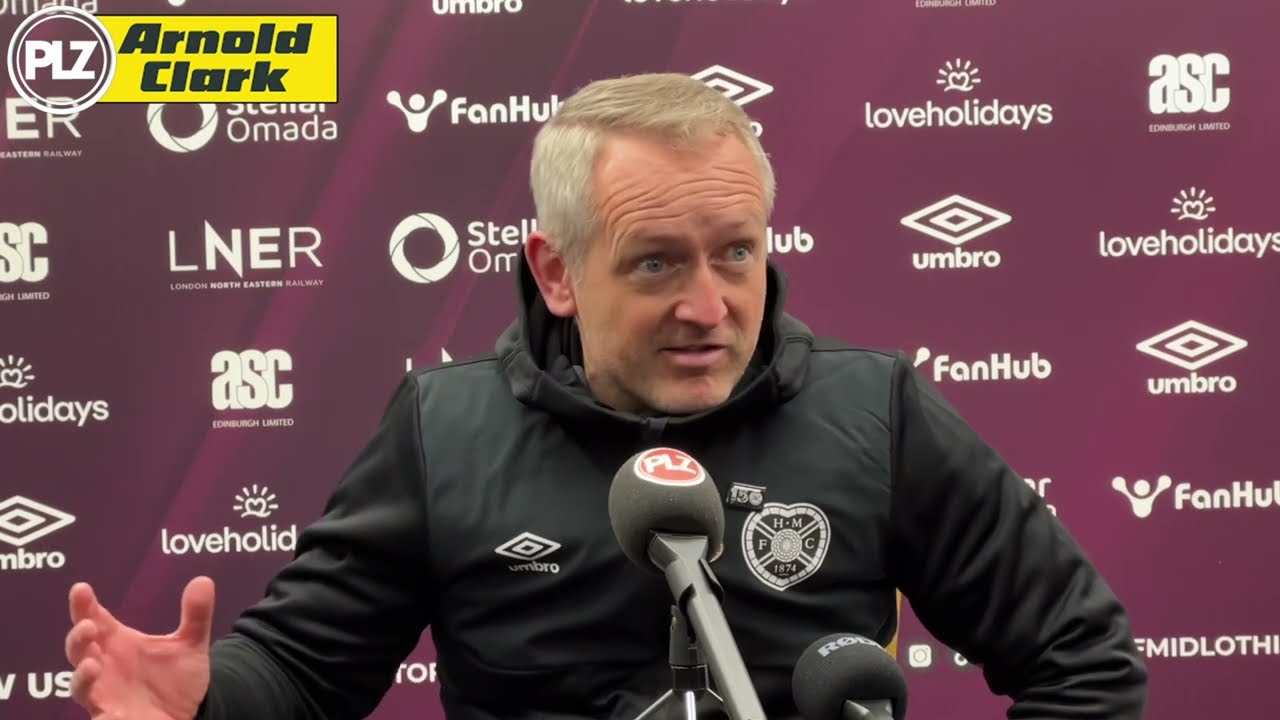 Neil Critchley FULL PRESS CONFERENCE Hearts 2-0 Dundee
