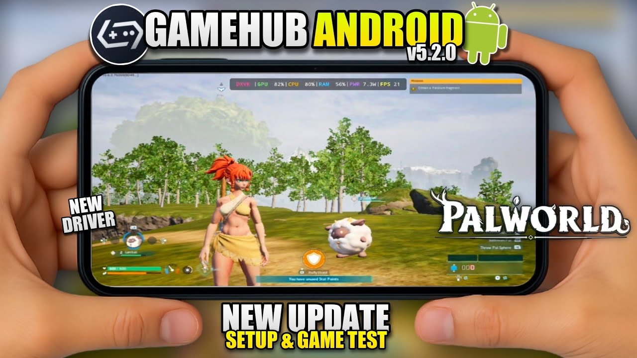 Palword on Android GameHub v5.2.0 (New Update) Gameplay Test | Snapdragon 8s Gen 3 POCO F6
