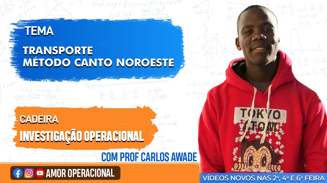 TEMA: TRANSPORTE││ MÉTODO CANTO NOROESTE
