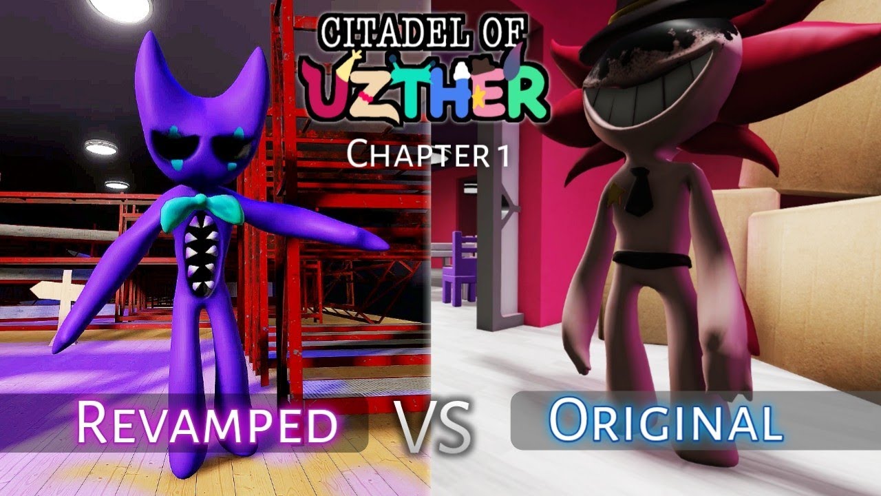 Citadel Of Uzther REVAMPED VS ORIGINAL - Full Gameplay Mascot Horror