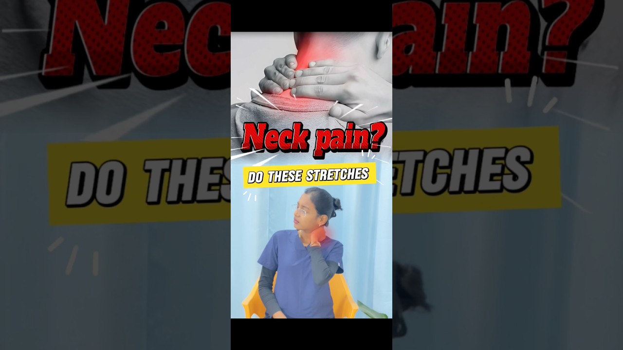 🔴Neck stretches for pain relief 
