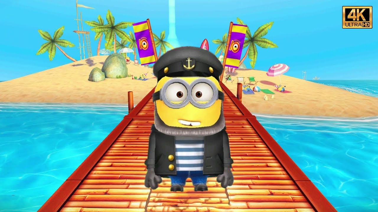 Despicable Me: Minion Rush Sea Dog Minion on a Special Mission 10th Anniversary at Minion Beach
