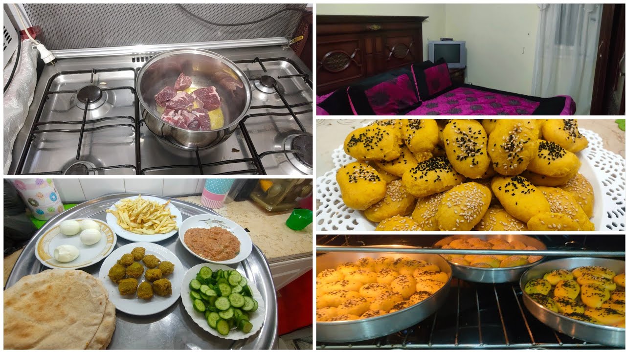 روتين الفرح🥳 واول يوم اجازه 🎉وعملت بوريك الافران يلا ندفي البيت،🥖🥐
