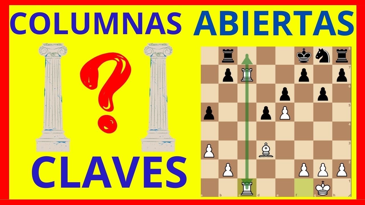 Como jugar con columnas abiertas en ajedrez. Estrategia para entender como crearlas y utilizarlas