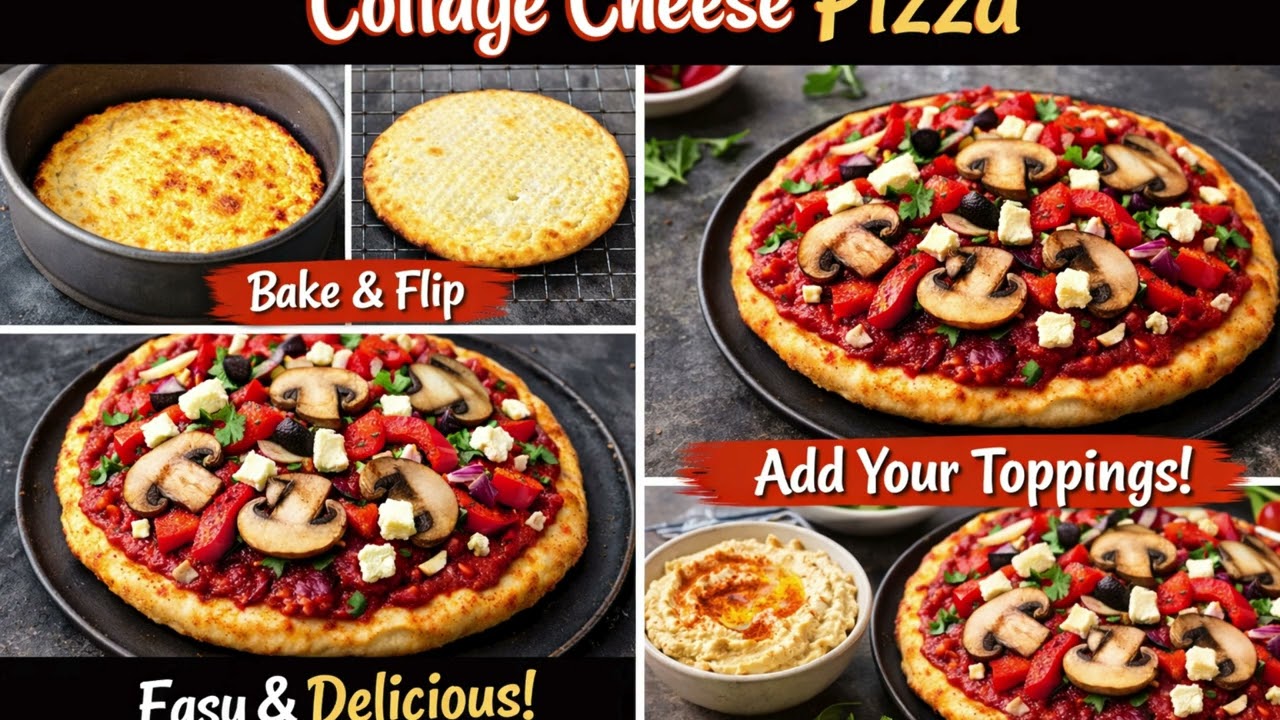 “The High-Protein Pizza I Can’t Stop Making! (Cottage Cheese Base)”