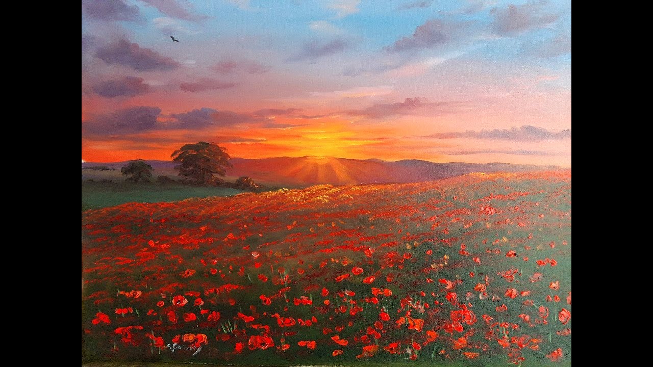 how to paint a sunset in oils #5