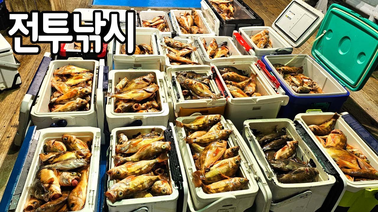 역대급 전투낚시하는 선사 ~!!사이즈 최고~~!!열기 볼락 낚시 통영 비너스호